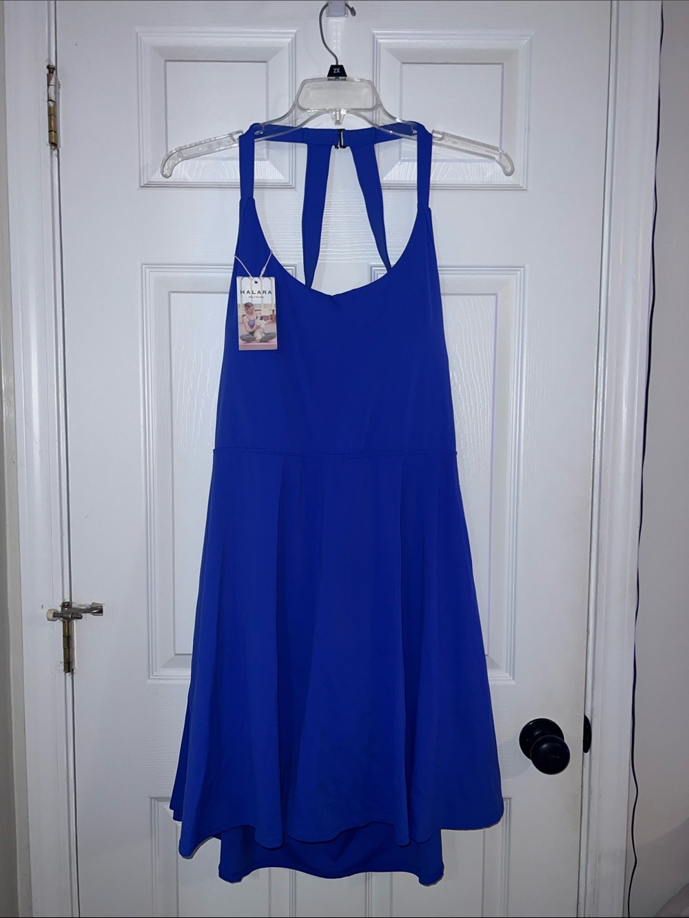 Halara Backless Twisted Flare Low Support Active Dress Easy Peezy Edition